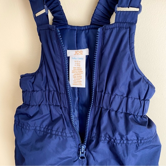 Joe Fresh 6-12M Baby Snow Bib Pants (Navy) - Picture 2 of 3